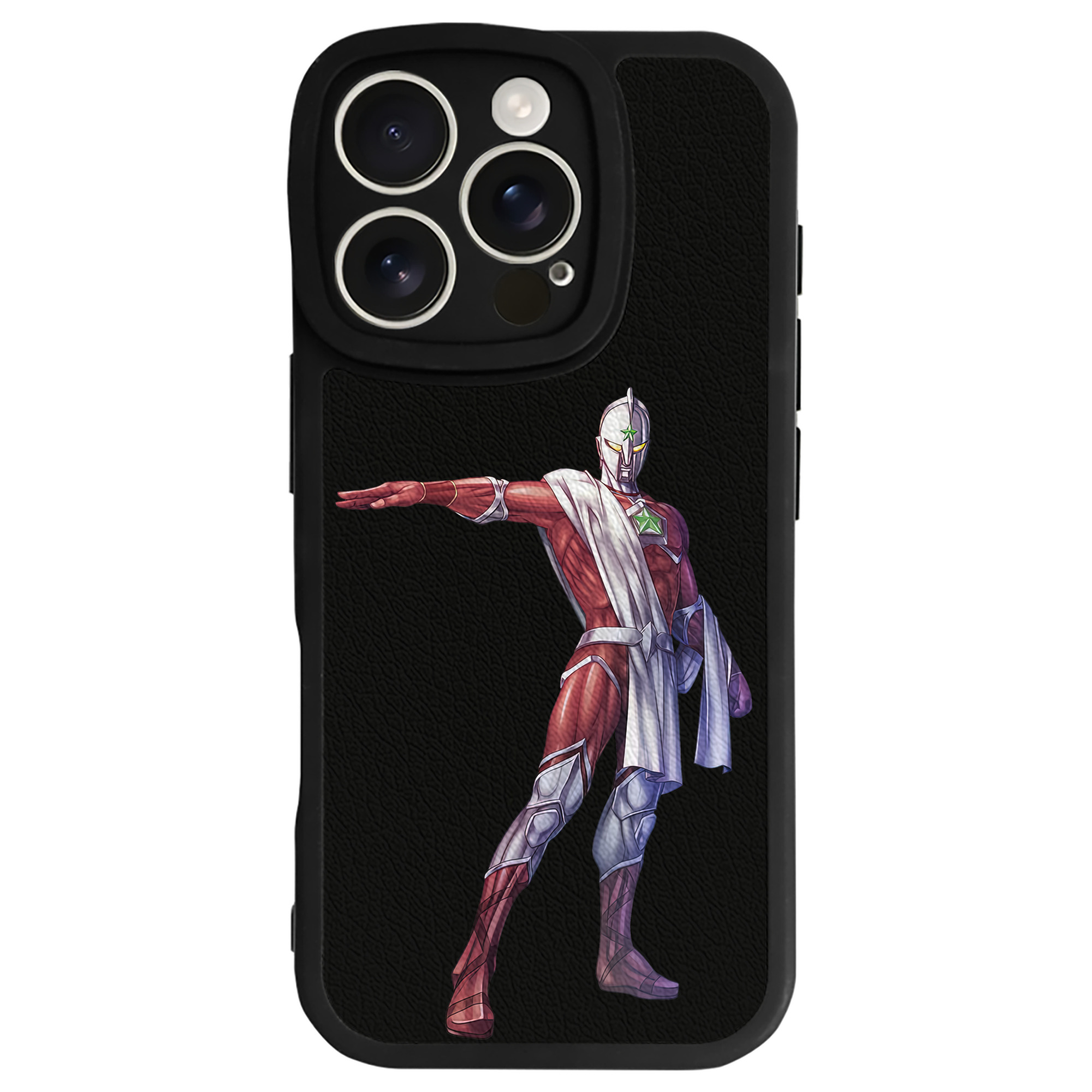 （画像用） ウルトラマン Ultraman 【iPhone 16シリーズ対応】シリコンスマホケース（レザー調） 材質：シリコン